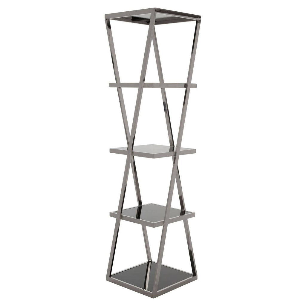 Angular Twist Glass Shelf