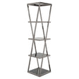 Angular Twist Glass Shelf