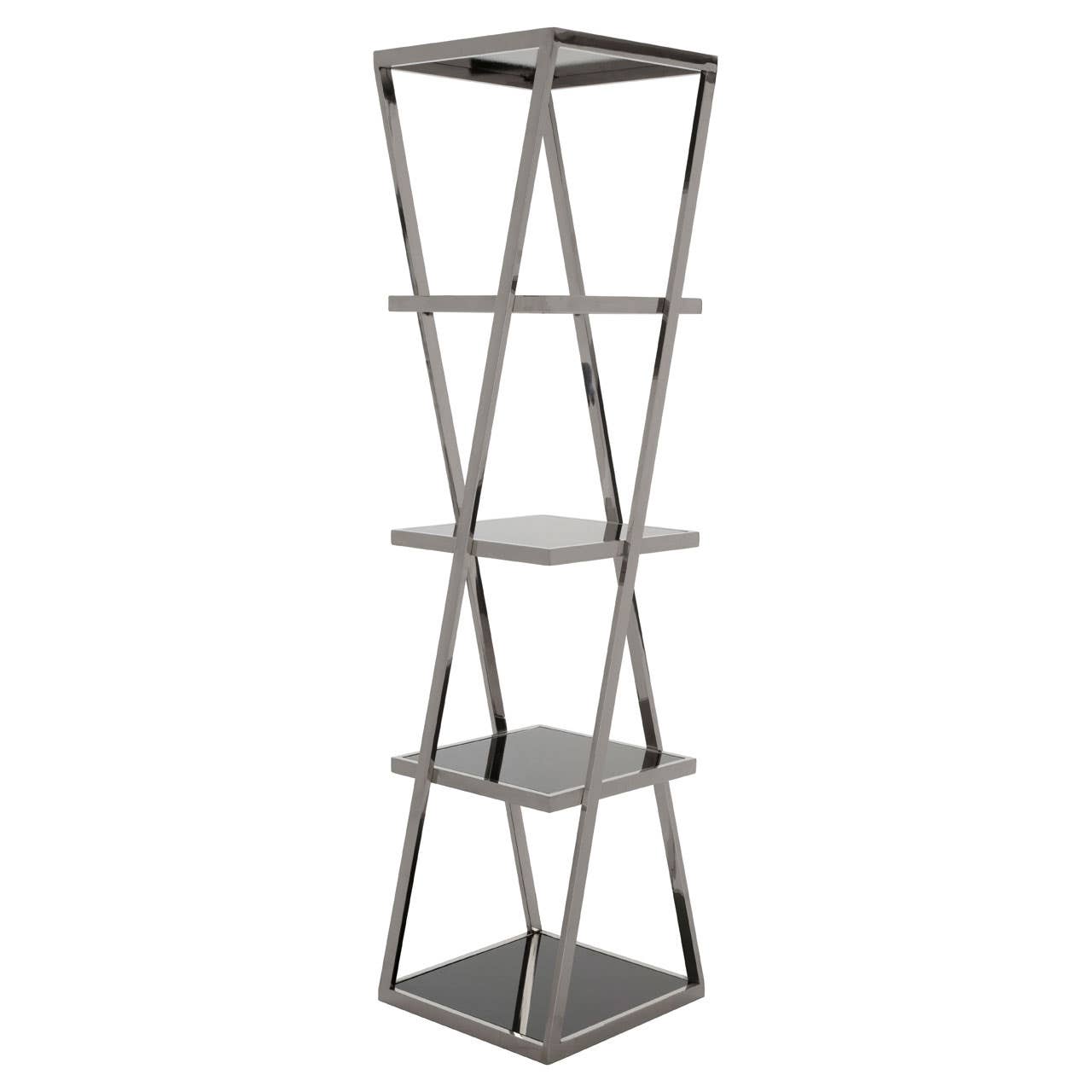 Angular Twist Glass Shelf