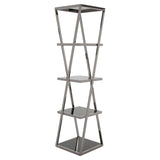 Angular Twist Glass Shelf
