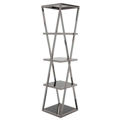 Angular Twist Glass Shelf