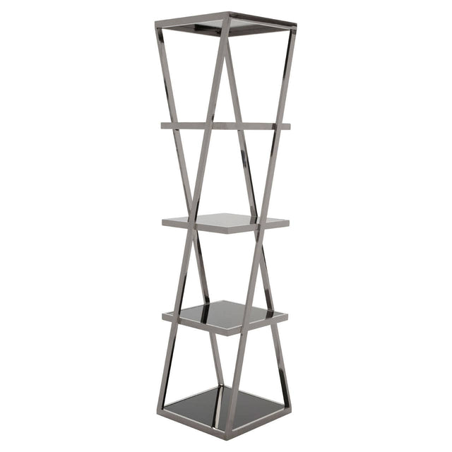 Angular Twist Glass Shelf