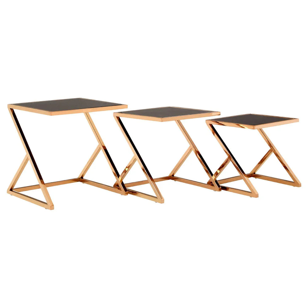 Ackley Rose Gold Nesting Tables