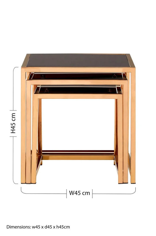 Glam Gold Nesting Table Set