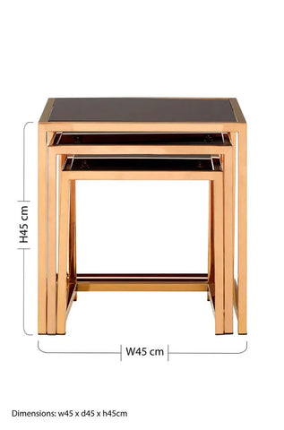 Glam Gold Nesting Table Set