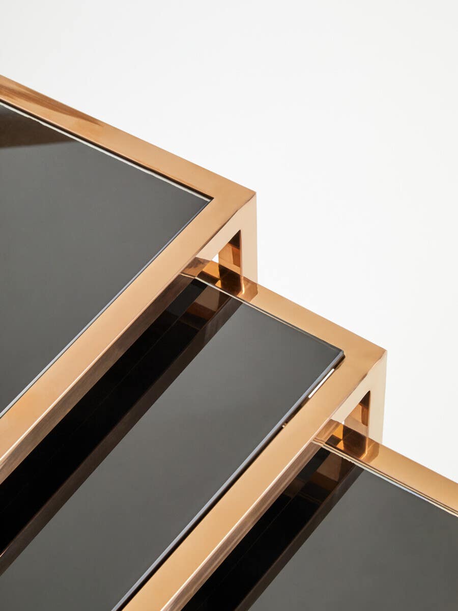 Glam Gold Nesting Table Set