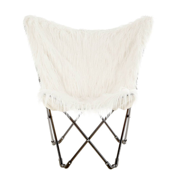 Boho Chic Fur Butterfly Chair