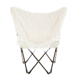 Boho Chic Fur Butterfly Chair
