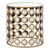 Golden Mirror Side Table
