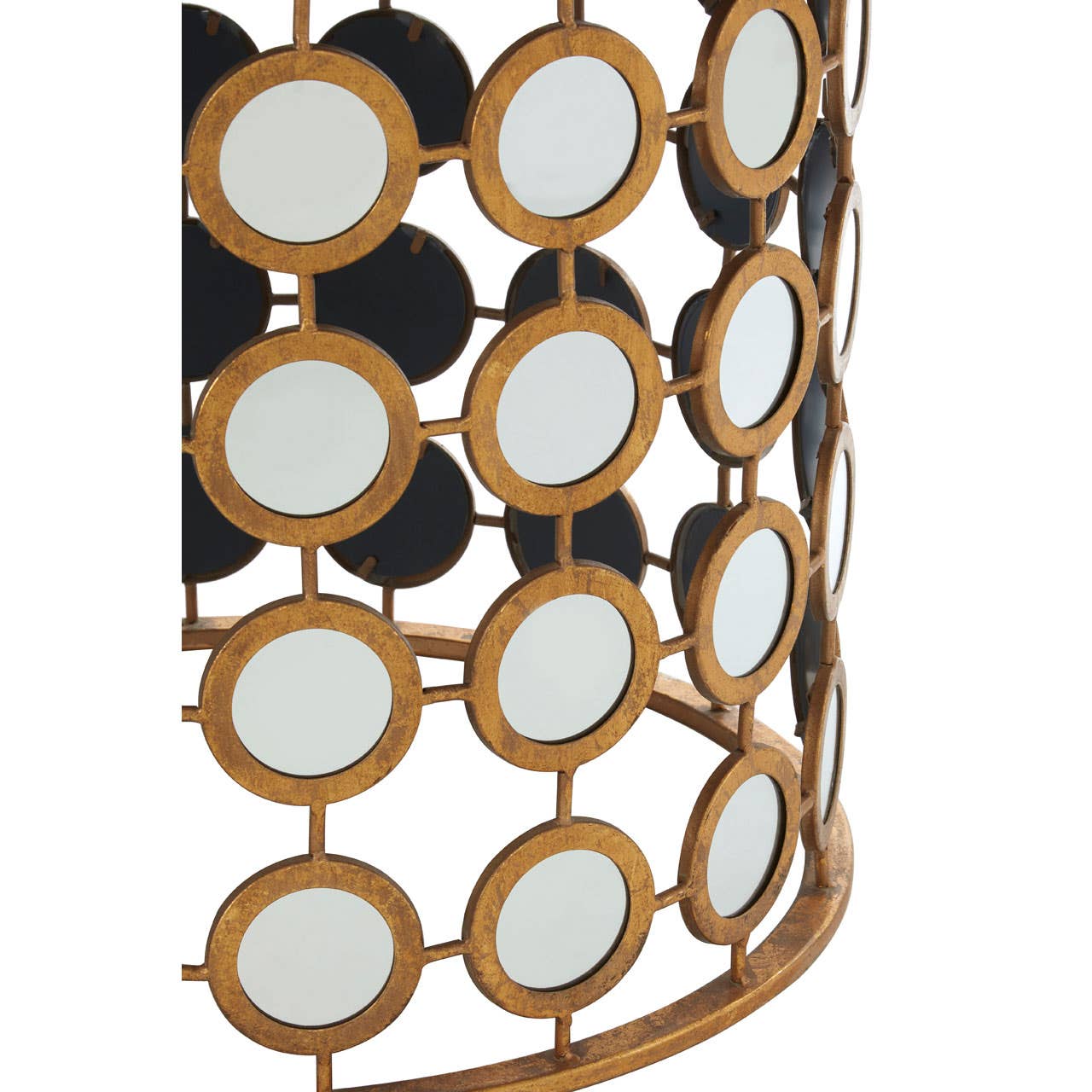 Golden Mirror Side Table