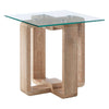 Elegant Glass Top Side Table