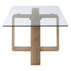 Glass & Veneer Coffee Table