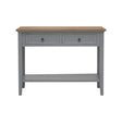 Antique Grey Wood Console Table