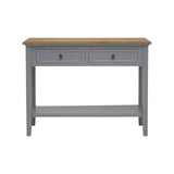 Antique Grey Wood Console Table