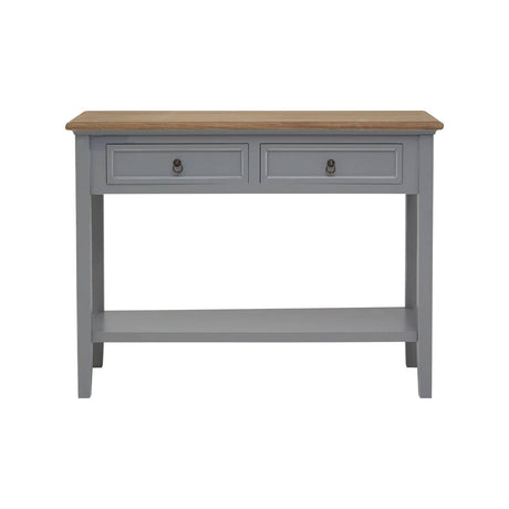 Antique Grey Wood Console Table