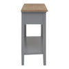 Antique Grey Wood Console Table