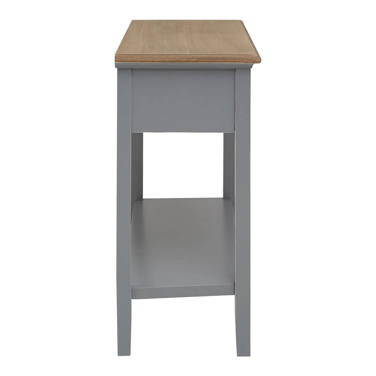 Antique Grey Wood Console Table