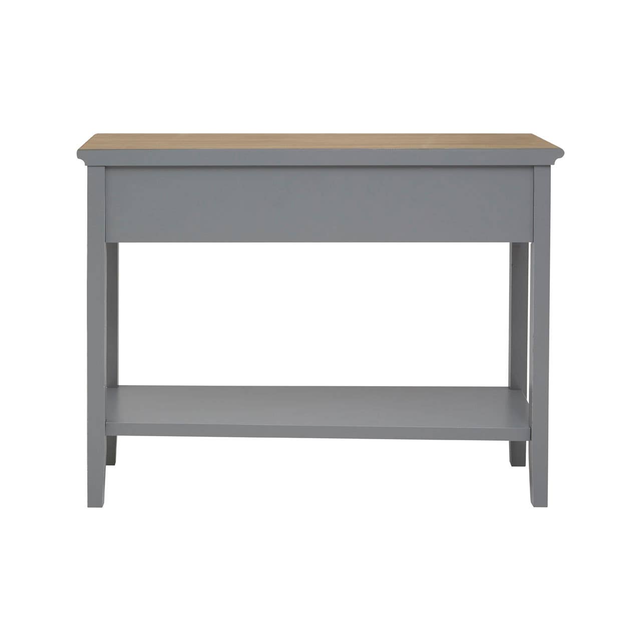 Antique Grey Wood Console Table