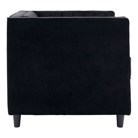 Elegant Pleated Velvet Accent Chair