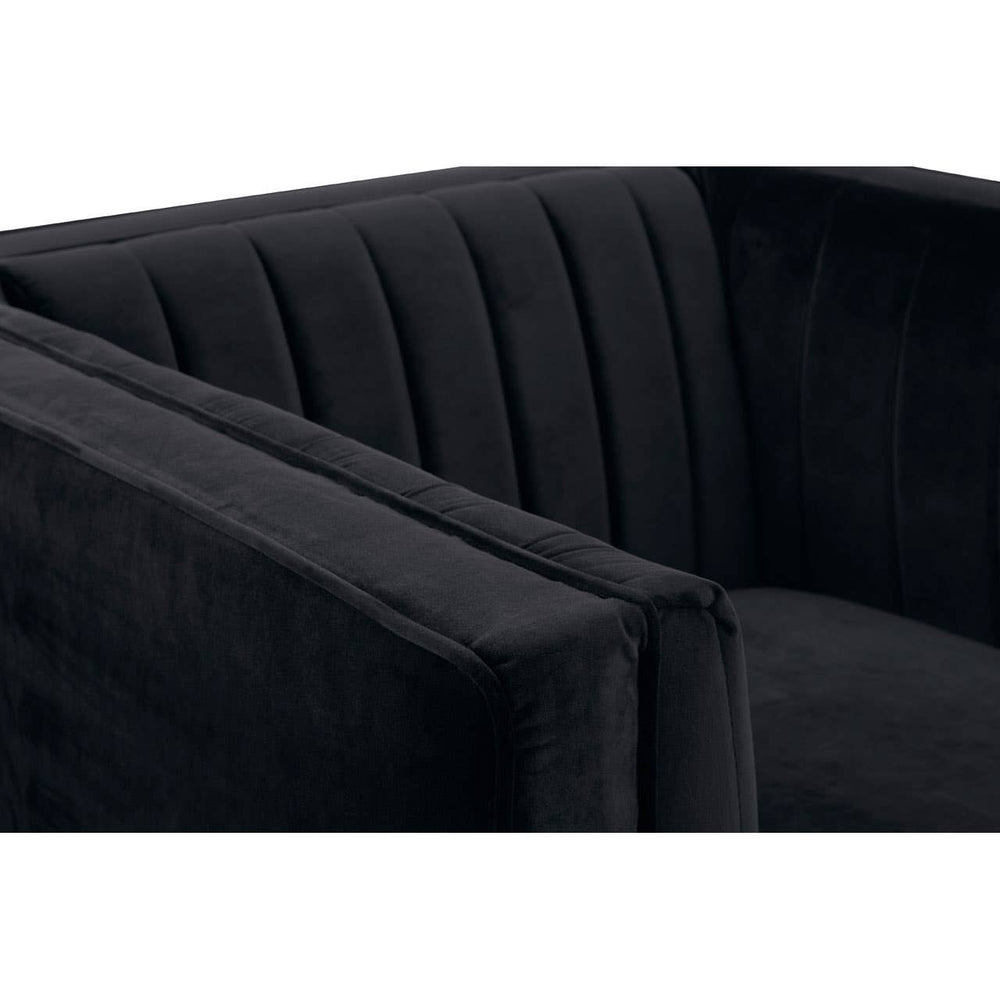 Elegant Pleated Velvet Accent Chair