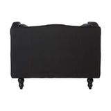 Modern Black Fabric Armchair
