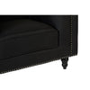 Modern Black Fabric Armchair