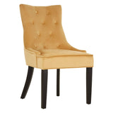 Luxe Beige Velvet Dining Chair
