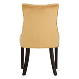 Luxe Beige Velvet Dining Chair