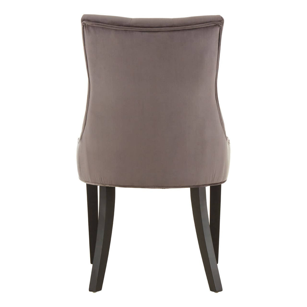 Luxe Grey Velvet Dining Chair