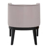 Luxe Grey Velvet Curved Chair