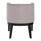 Luxe Grey Velvet Curved Chair