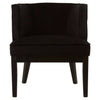 Luxe Black Velvet Lounge Chair