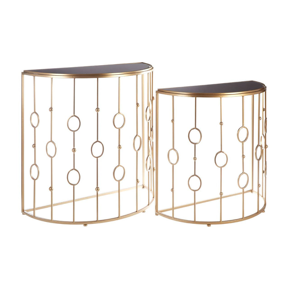 Art Deco Hoop Console Set