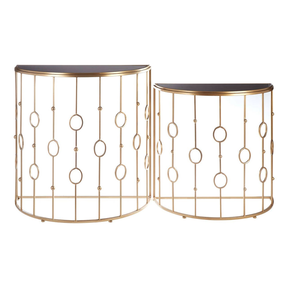 Art Deco Hoop Console Set