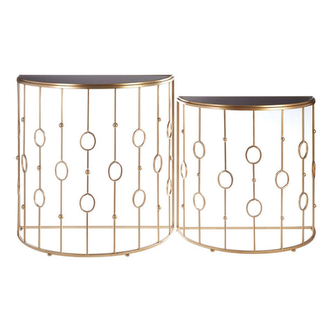 Art Deco Hoop Console Set