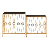 Mirrored Art Deco Console Set