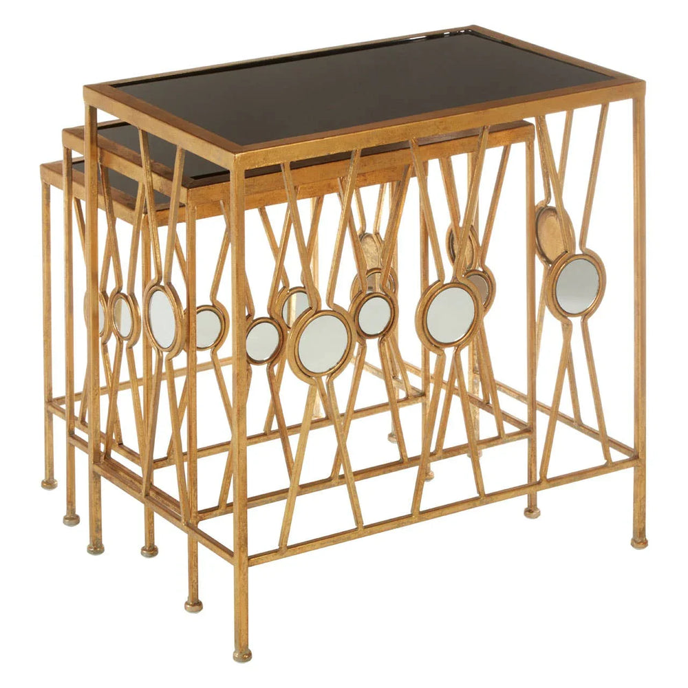Golden Cross Nesting Tables