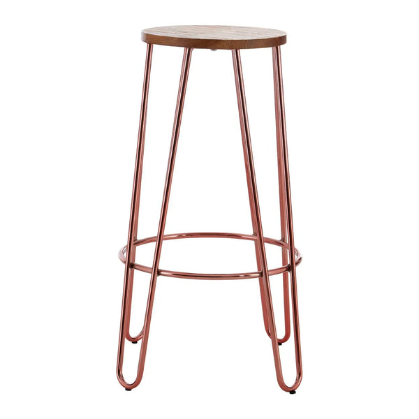 Elegant Rose Gold Bar Stool