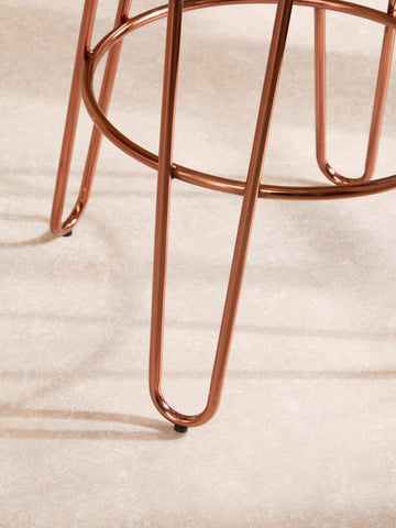 Elegant Rose Gold Bar Stool