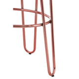 Elegant Rose Gold Bar Stool
