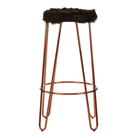 Luxe Fur Hairpin Stool