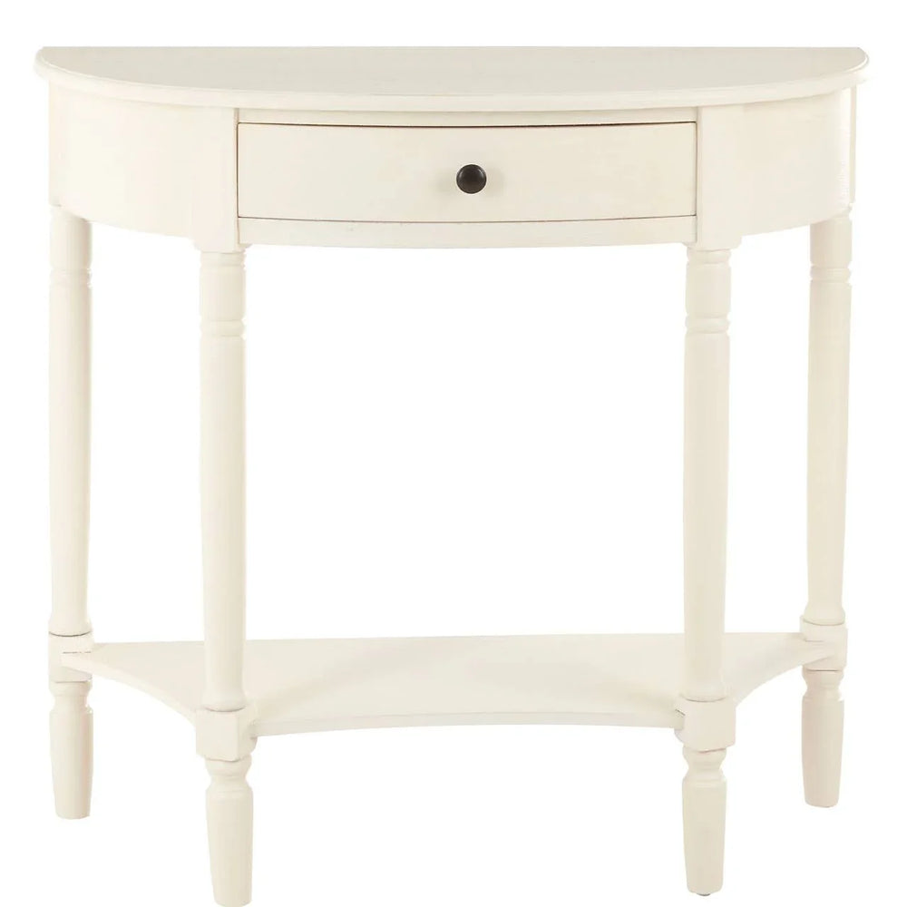 Charming Antique White Console Table