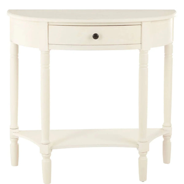 Charming Antique White Console Table