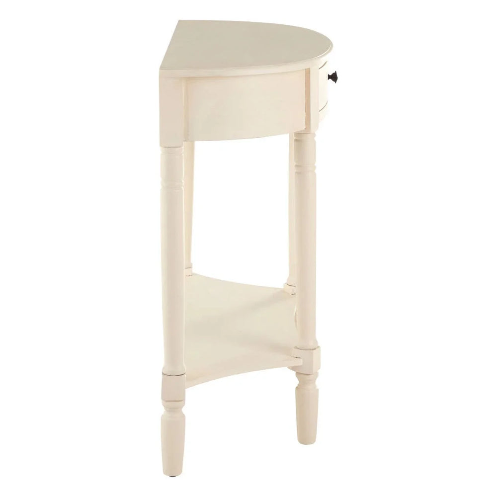 Charming Antique White Console Table