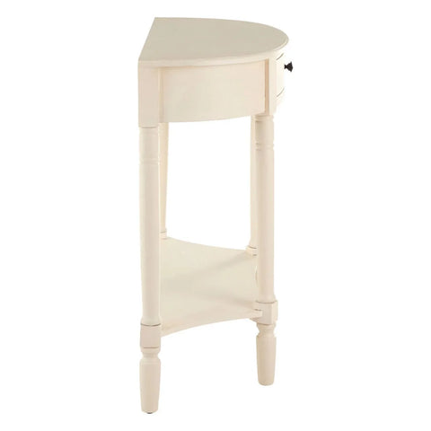 Charming Antique White Console Table