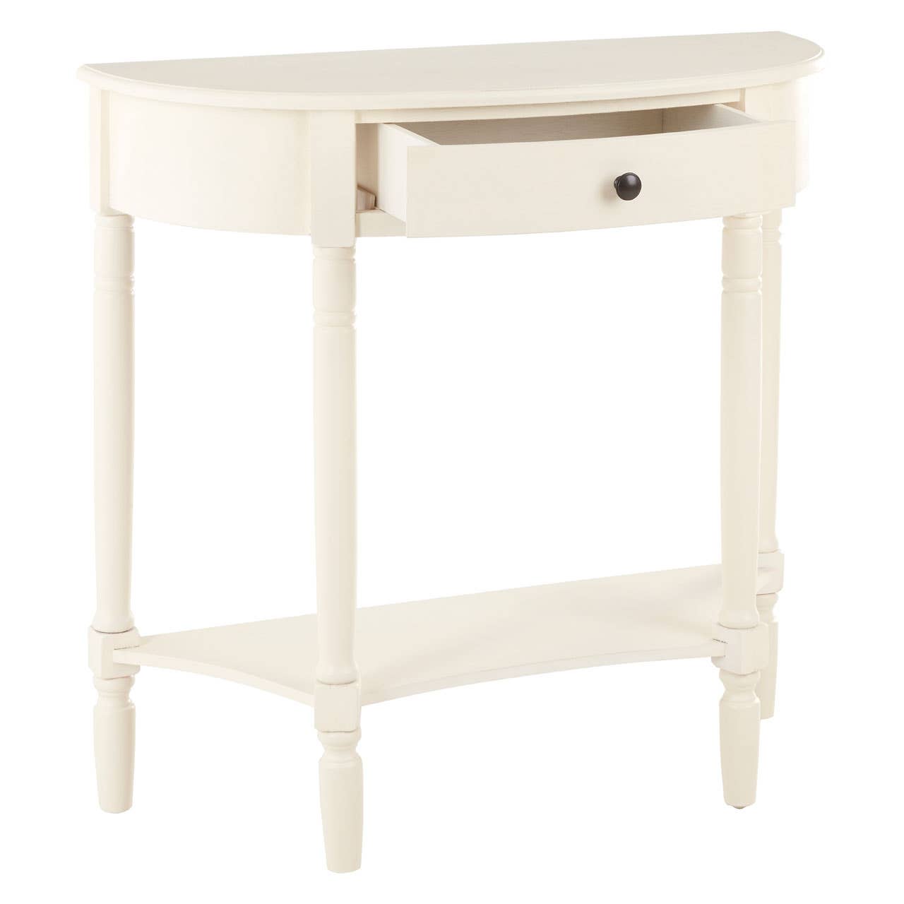 Charming Antique White Console Table