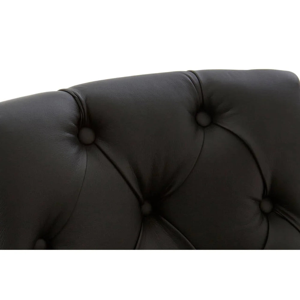 Elegant Button Tufted Bar Chair