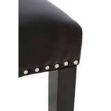 Elegant Button Tufted Bar Chair