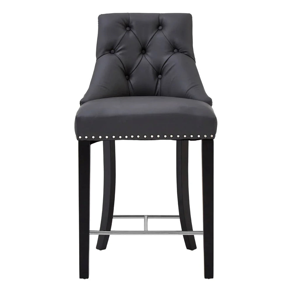 Tufted Grey Dining Chair