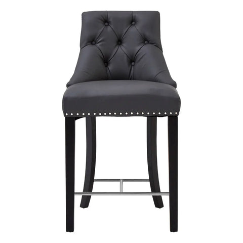 Tufted Grey Dining Chair